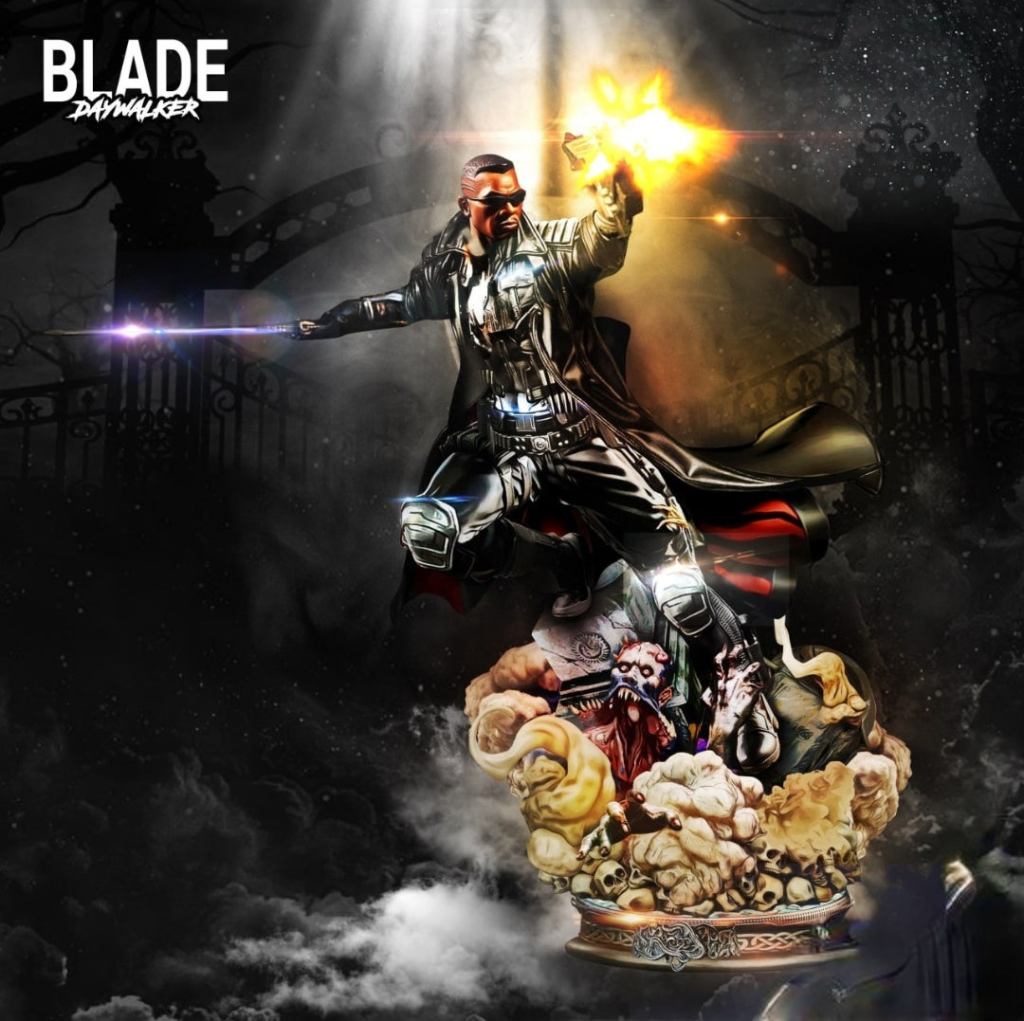 Figurine Blade – Impression 3D Résine – 18 Cm – NON PEINTE – NEUVE