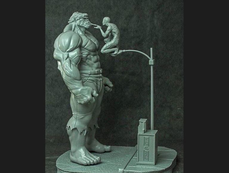 Hulk vs spider man Stl files 3D printing - 3D PRINT MAKER CLUB