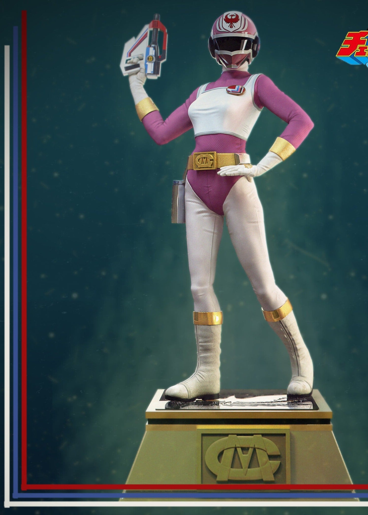 pink ranger stl files for 3d printing models Mai Tsubasa ChangePhoenix