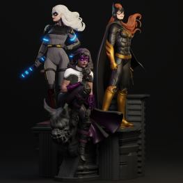 Birds of prey Diorama  3d printing stl files