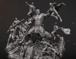 Justice league vs darkseid 3d printing stl files