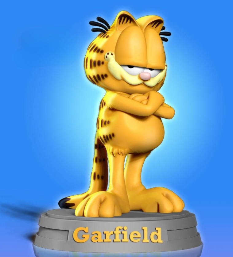 garfield 3d printable stl files Garfield 3d printing stl files