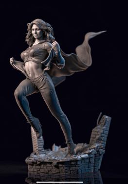 Super girl Stl files for 3D printing model