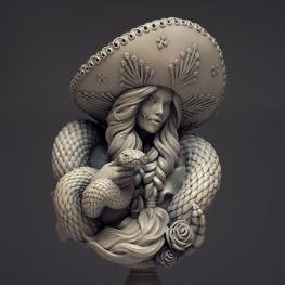 Lady death 3d print stl files