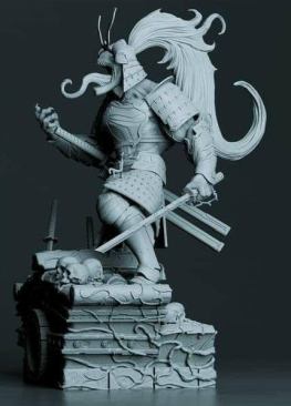 Venom samurai 3d print stl files