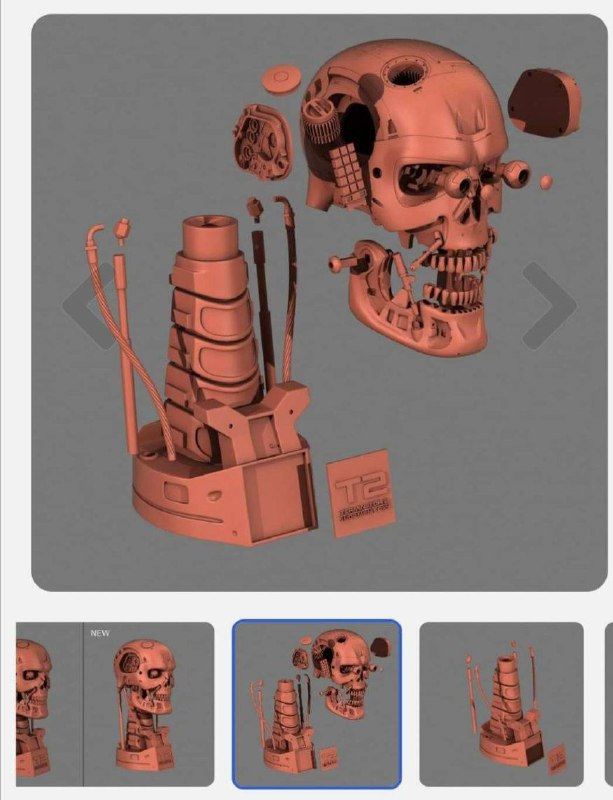 terminator bust 3d printing stl Terminator bust 3d print stl files