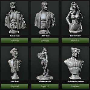 Character bust 3D printing stl files - 3D PRINT MAKER CLUB