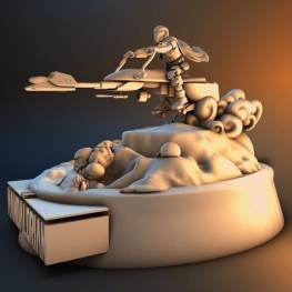 Mandalorian speed Race 3d printing stl files
