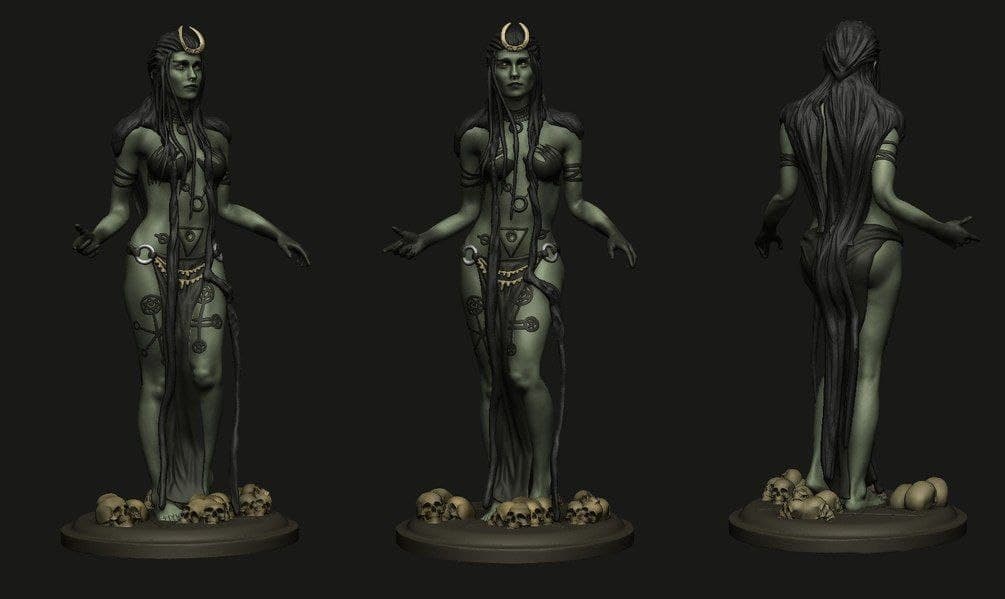 enchantress 3d print stl Enchantress Stl files for 3d printing models