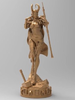 Lady Loki Stl Files for 3D Printing