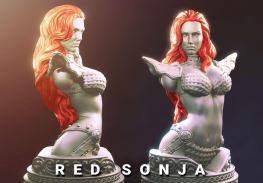 Red Sonja stl files for 3d printing