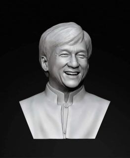 Jackie Chan bust 3d printing stl files