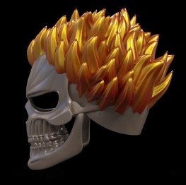 Ghost rider helmet cosplay stl