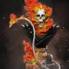 Ghost rider bust 3d printing