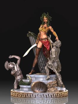 Medusa diorama stl files for 3d printing
