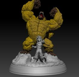 Oozaru And Goku 3D Printing stl files