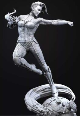 Captain Marvel 3D Printing stl files