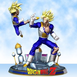 Goku v Gohan stl files for 3d printing model