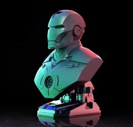 Ironman head 3d printing stl files
