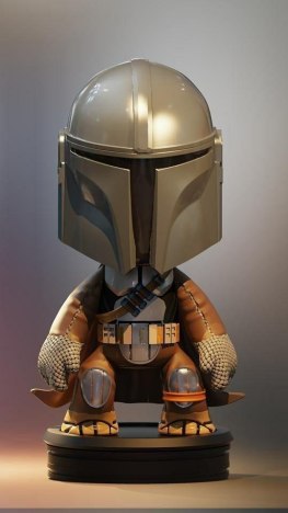 Mandalorian chibi 3d printing stl files