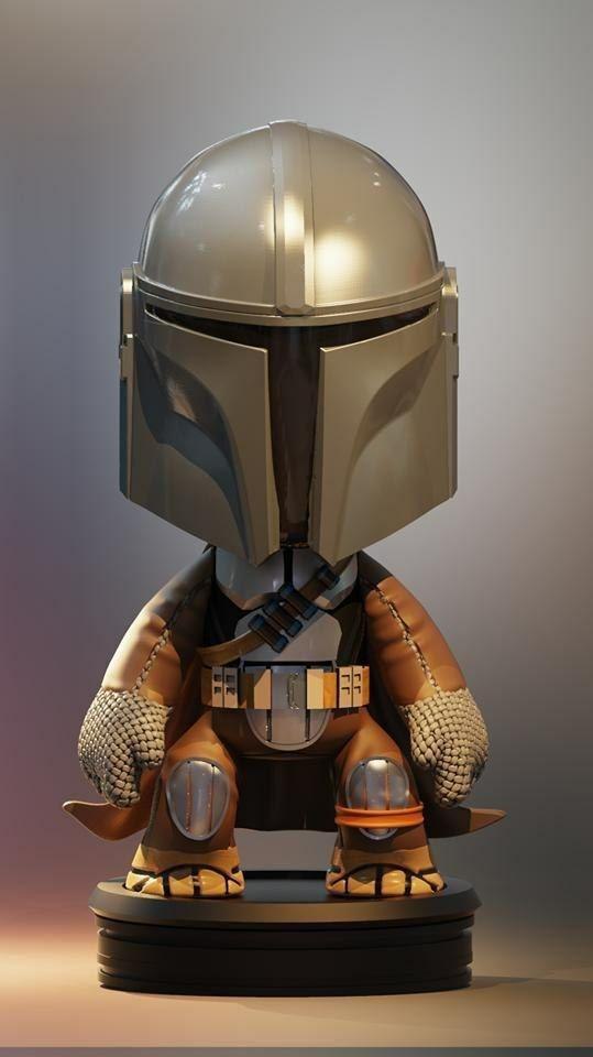 Mandalorian chibi 3d printing stl files