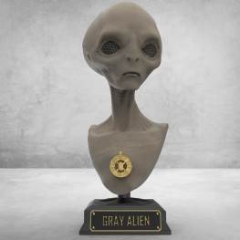 Gray-Alien Bust stl files for 3d printing models