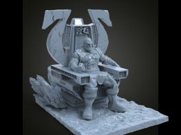 Darkseid throne 3d printing stl files