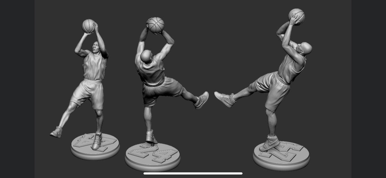Kobe Bryant Stl files 3d printing.