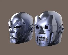 Dr Doom Helmet 3d printing stl files