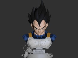 Vegeta Bust stl files for 3d printing models