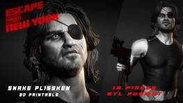 Snake Plissken stl files for 3d printing