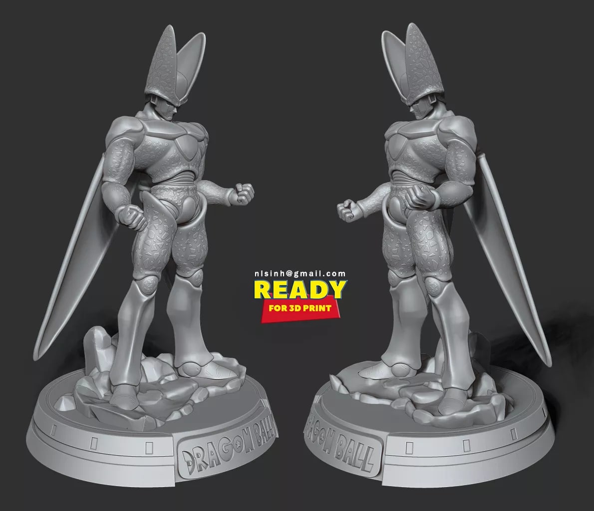 Cell dragonball z 3d printing stl files
