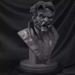 Logan bust 3d printing stl files