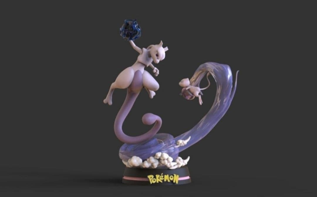 Mewtwo pokemon 3d printing stl files