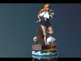 Nami one piece 3d printing stl files