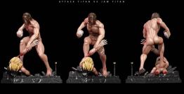 Attack Titan vs Jaw Titan stl files for 3d printing models