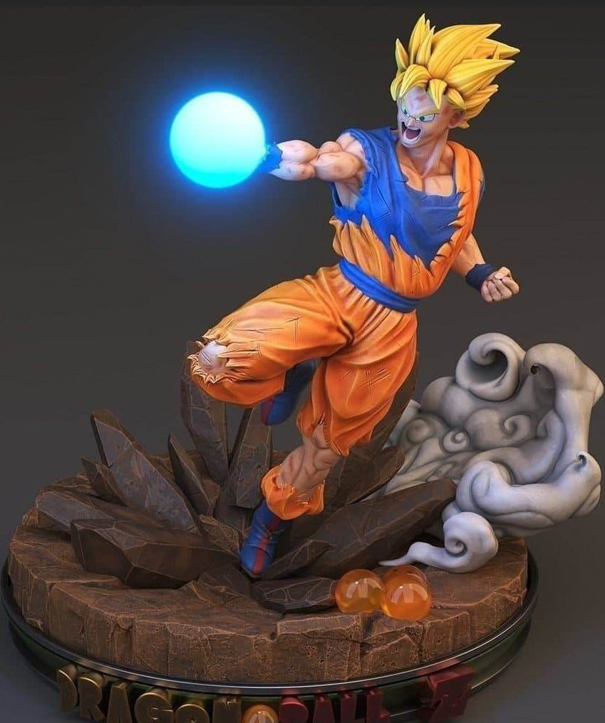 goku ssj2 3d print stl Goku SS2 stl files for 3d printing
