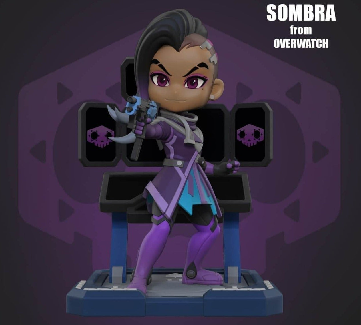 sombra overwatch 3d print stl Sombra 3d printing stl files