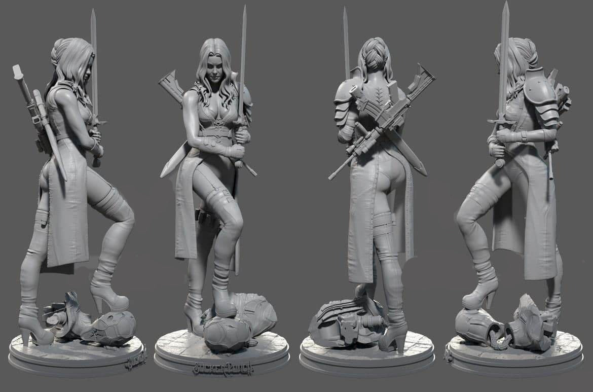 sweetpea stl 3d printing Sweet pea Sucker punch 3d printing stl files