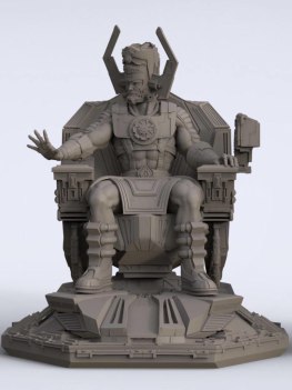 Galactus on throne 3d printing stl files
