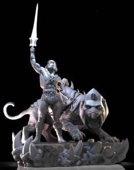 He-man and battle-cat stl files for 3d printing models