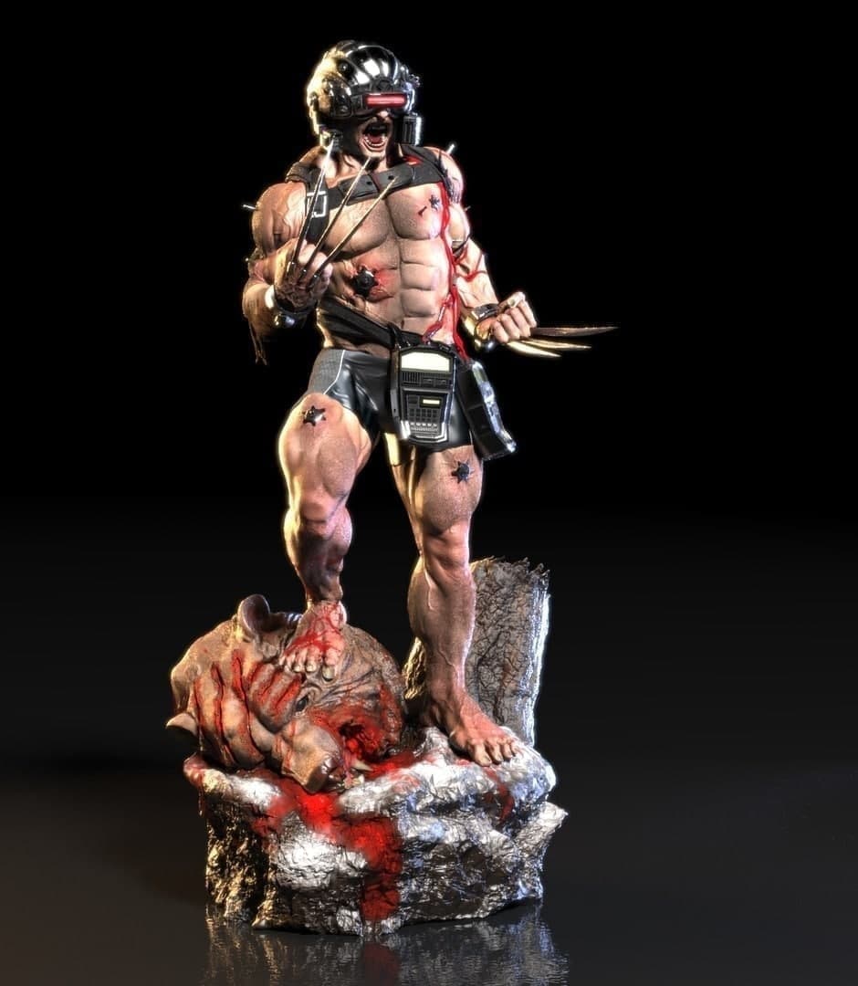 wolverine 3d printing stl Weapon x Wolverine 3d printing stl file