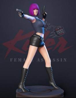 Assassin Woman 3d printing stl files