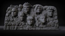 Naruto Mountain 3d printing stl files