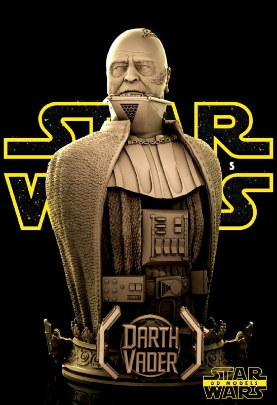 darth vader bust 3d print model Darth vader bust stl files for 3d printing