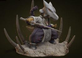 Marowak pokemon 3d printing stl files