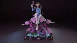 Overwatch Dva 3d printing stl files