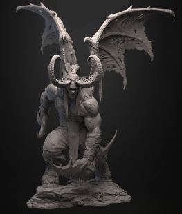 Illidan stormrage - world of warcraft 3D Print stl files and 3D Models