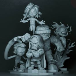 Fantastic four 3d printing stl files