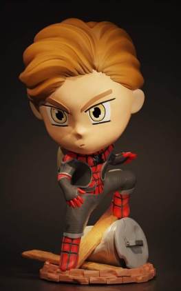 Spiderman chibi stl files for 3d printing .
